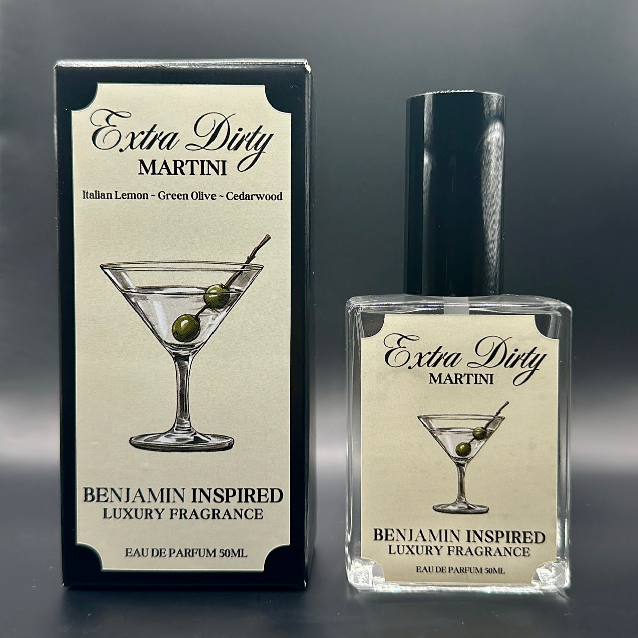 Extra Dirty Martini Fragrance (Inspired by sipping on a martini in a classy speakeasy)