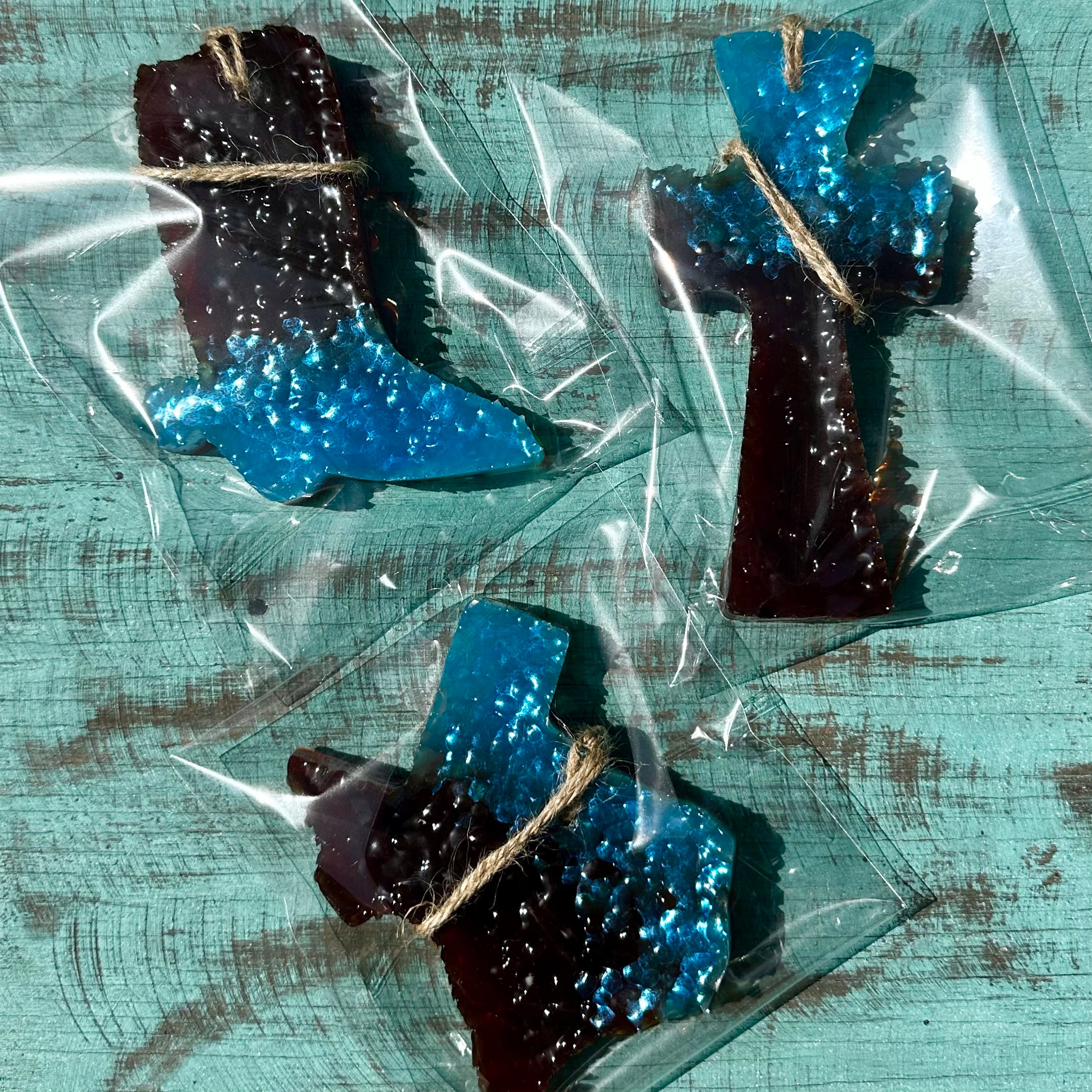 Mahogany Teakwood Leather Air Freshener