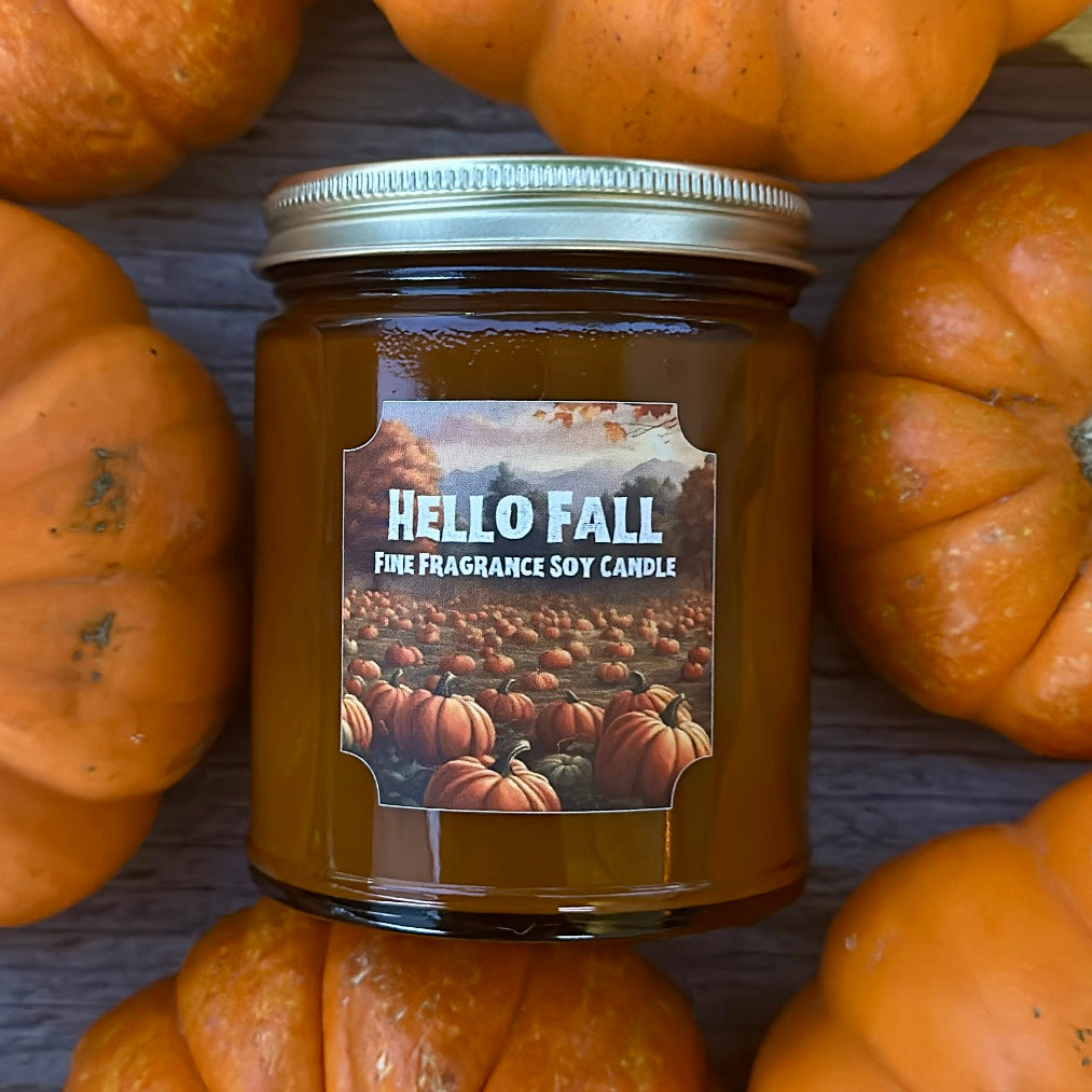 Hello Fall Scented Soy Candle