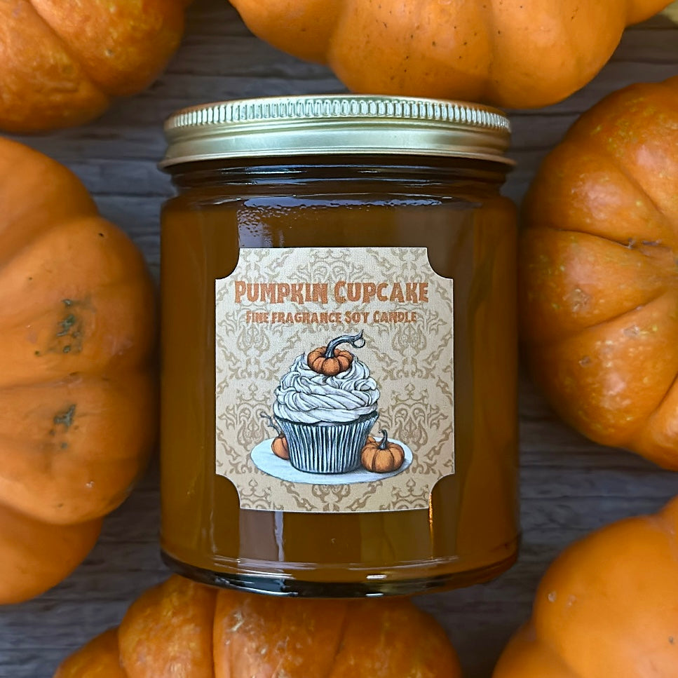 Pumpkin Cupcake Scented Soy Candle