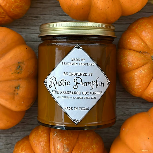 Rustic Pumpkin Scented Soy Candle